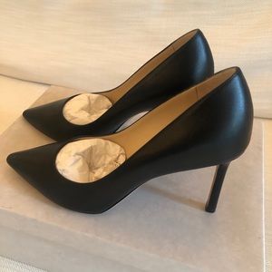 Jimmy Choo Black Romy 85 Leather Pumps
